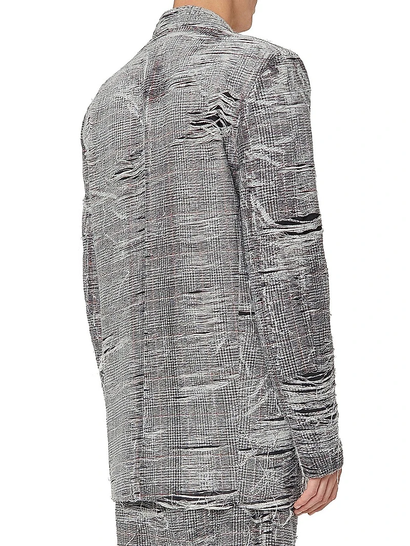 Double-Breasted Plaid Pekka Jacket