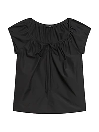 Soft Lawn Easy-Tie Blouse