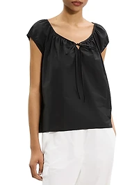 Soft Lawn Easy-Tie Blouse