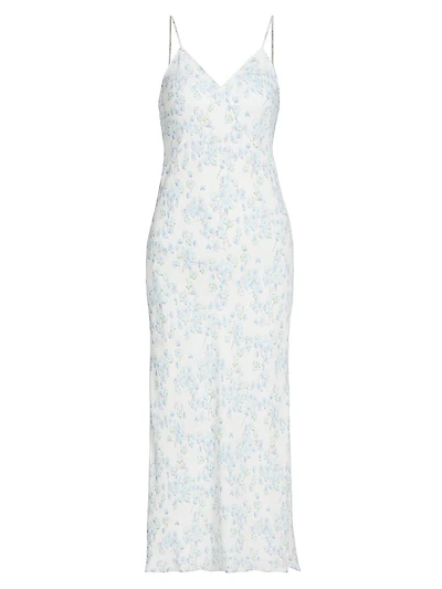 Floral Seamed Slip Dress