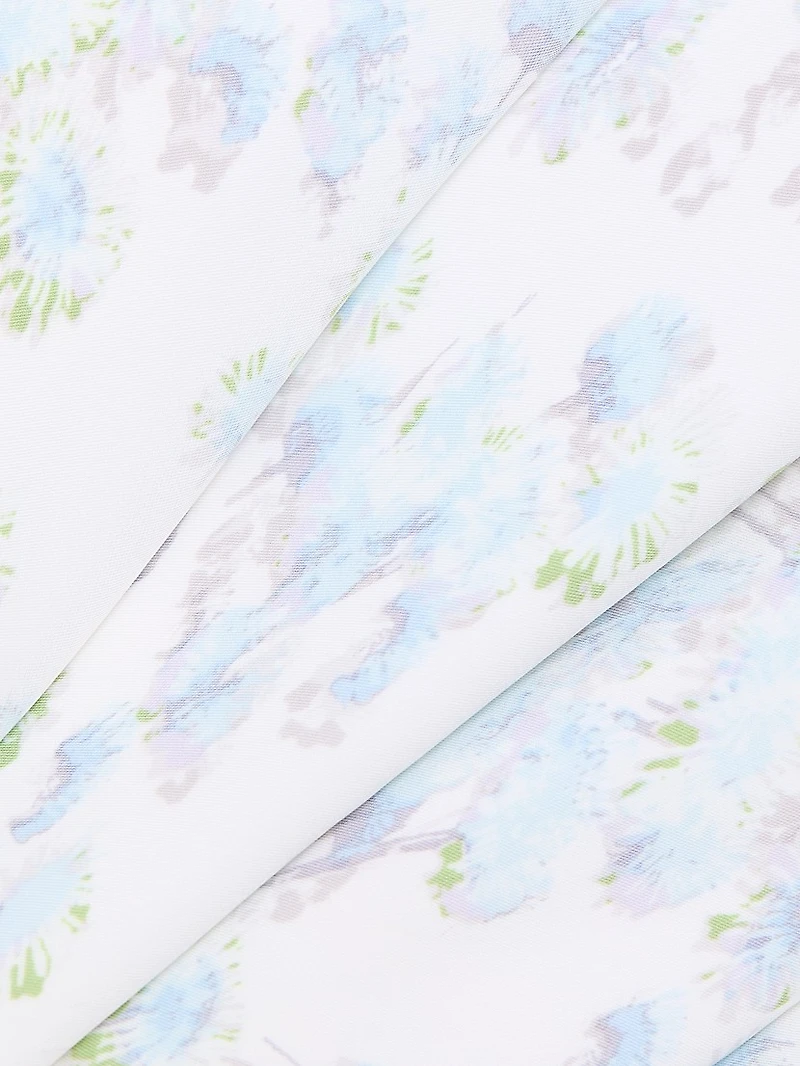 Floral Seamed Slip Dress