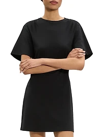 Gathered Shoulder T-Shirt Dress