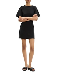 Gathered Shoulder T-Shirt Dress