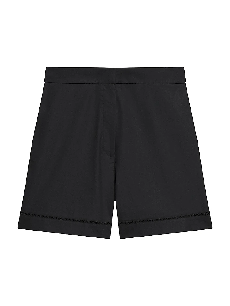 City Utilitarian Cotton Poplin Shorts