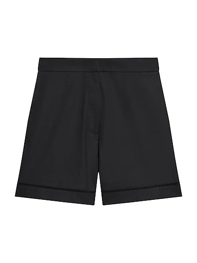 City Utilitarian Cotton Poplin Shorts