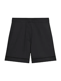 City Utilitarian Cotton Poplin Shorts