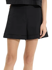 City Utilitarian Cotton Poplin Shorts