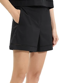 City Utilitarian Cotton Poplin Shorts