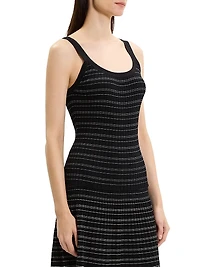 Striped Cotton-Blend Tank