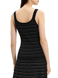 Striped Cotton-Blend Tank