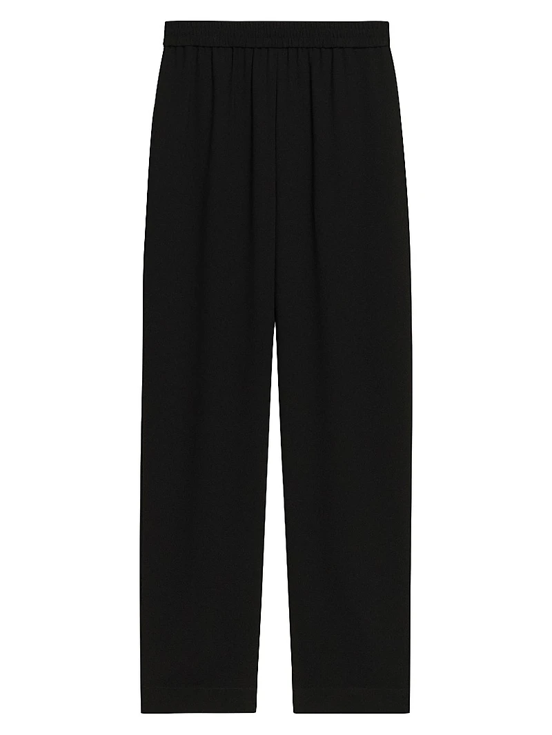 Relaxed Straight Pull-On Pants