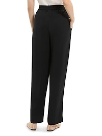 Relaxed Straight Pull-On Pants