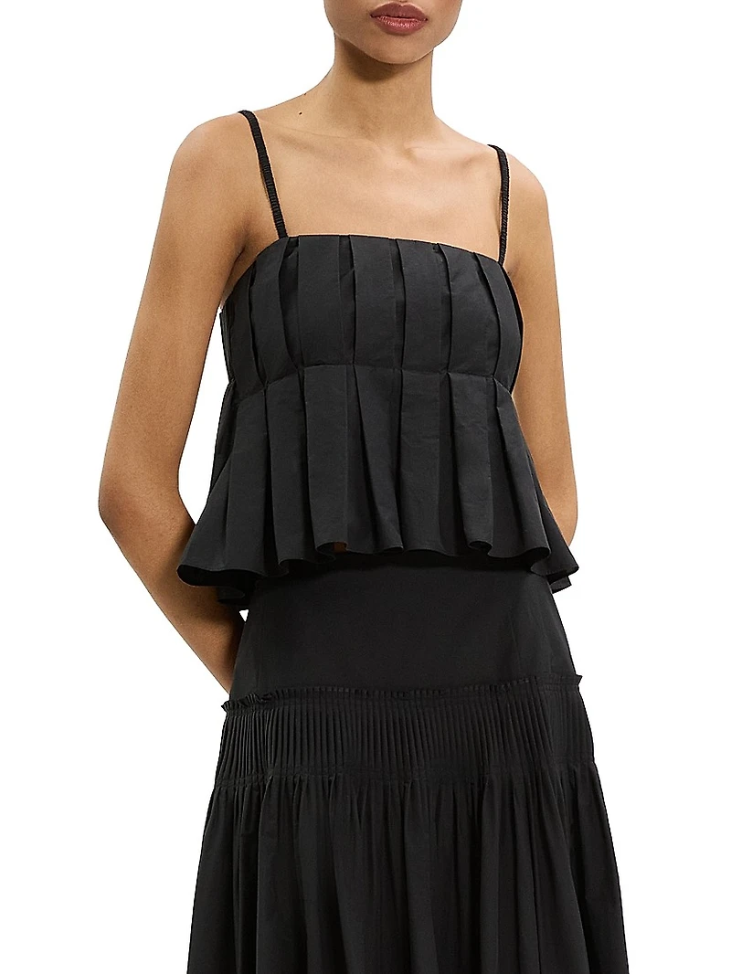 Pleated Hi-Low Cami