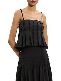 Pleated Hi-Low Cami