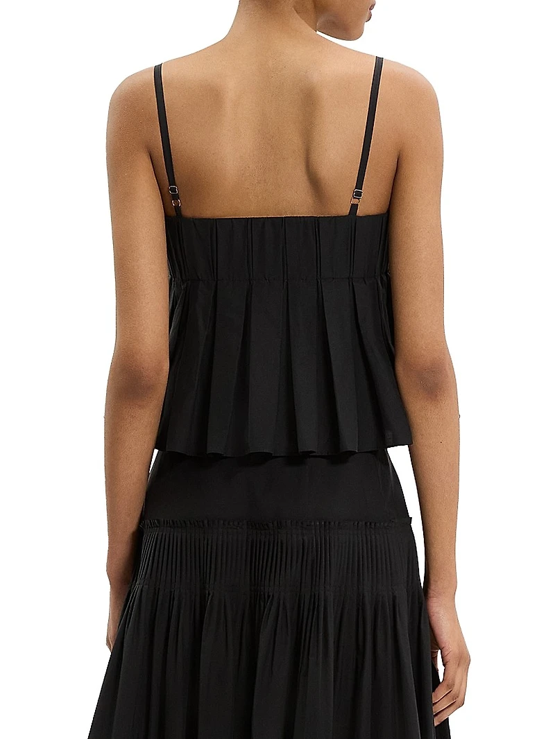 Pleated Hi-Low Cami