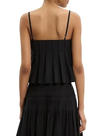 Pleated Hi-Low Cami