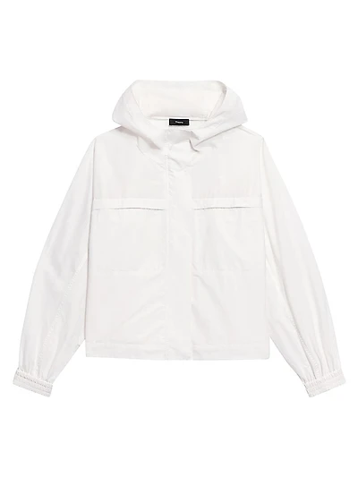 Gathered Hooded Jacket