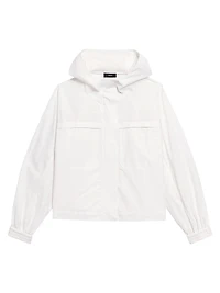 Gathered Hooded Jacket