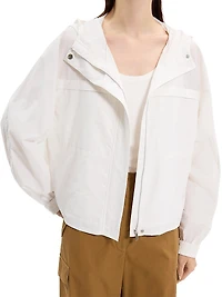 Gathered Hooded Jacket