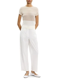 Colorblocked Marino Wool T-Shirt