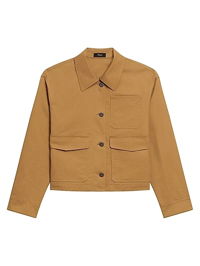 Feather Chino Cropped Work Jacket