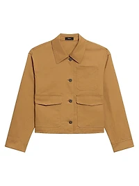 Feather Chino Cropped Work Jacket