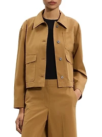 Feather Chino Cropped Work Jacket