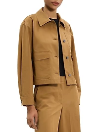 Feather Chino Cropped Work Jacket