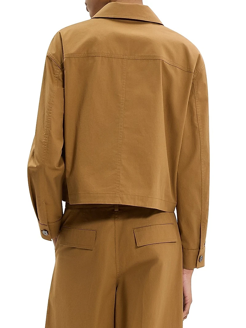 Feather Chino Cropped Work Jacket
