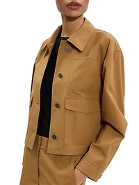 Feather Chino Cropped Work Jacket