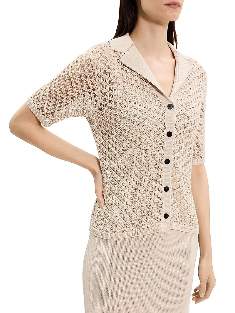 Sheen Cotton Camp Shirt