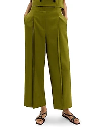City Twill Deep Pleat Pants