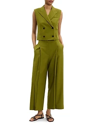 City Twill Deep Pleat Pants