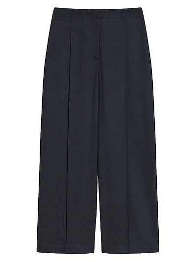 City Twill Deep Pleat Pants