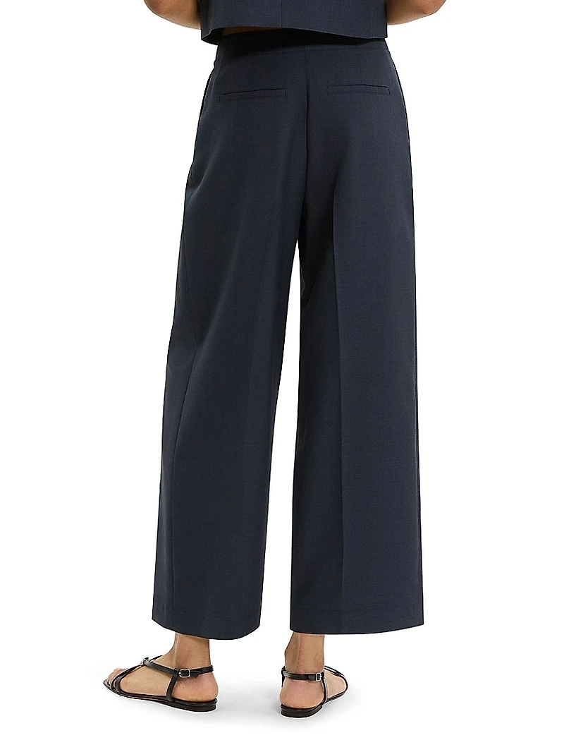 City Twill Deep Pleat Pants