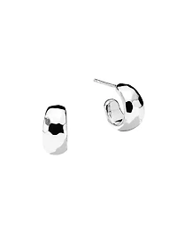 Classico Sterling Silver Huggie Earrings