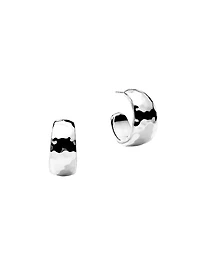 Classico Sterling Silver Huggie Earrings