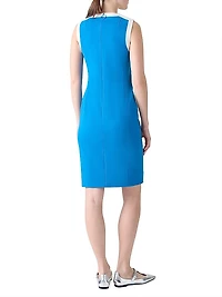 Colorblock Sleeveless Sheath Dress