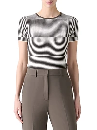 Stripe Wool T-Shirt