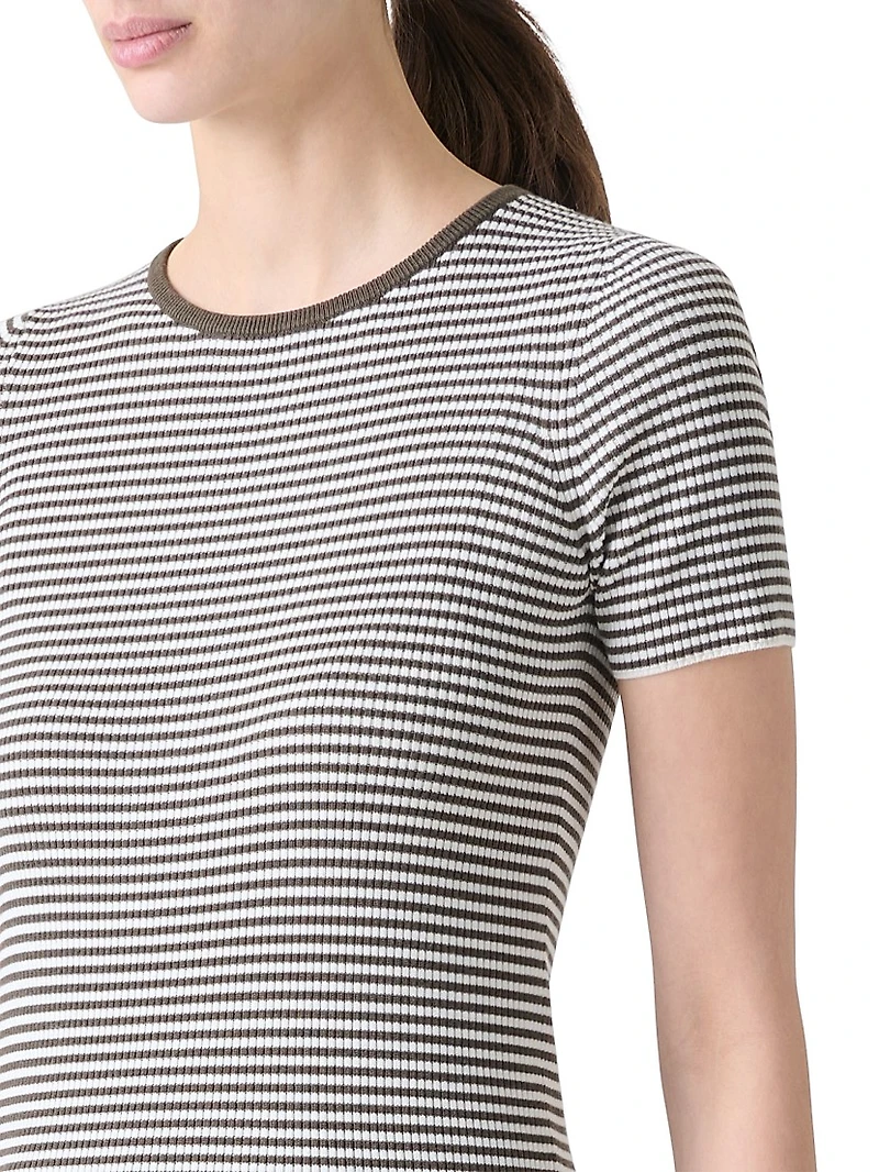 Stripe Wool T-Shirt
