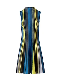 Striped Sleeveless Knit Dress