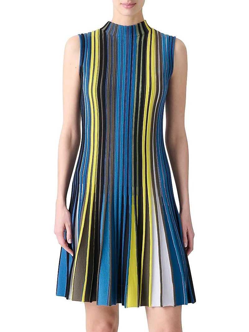 Striped Sleeveless Knit Dress