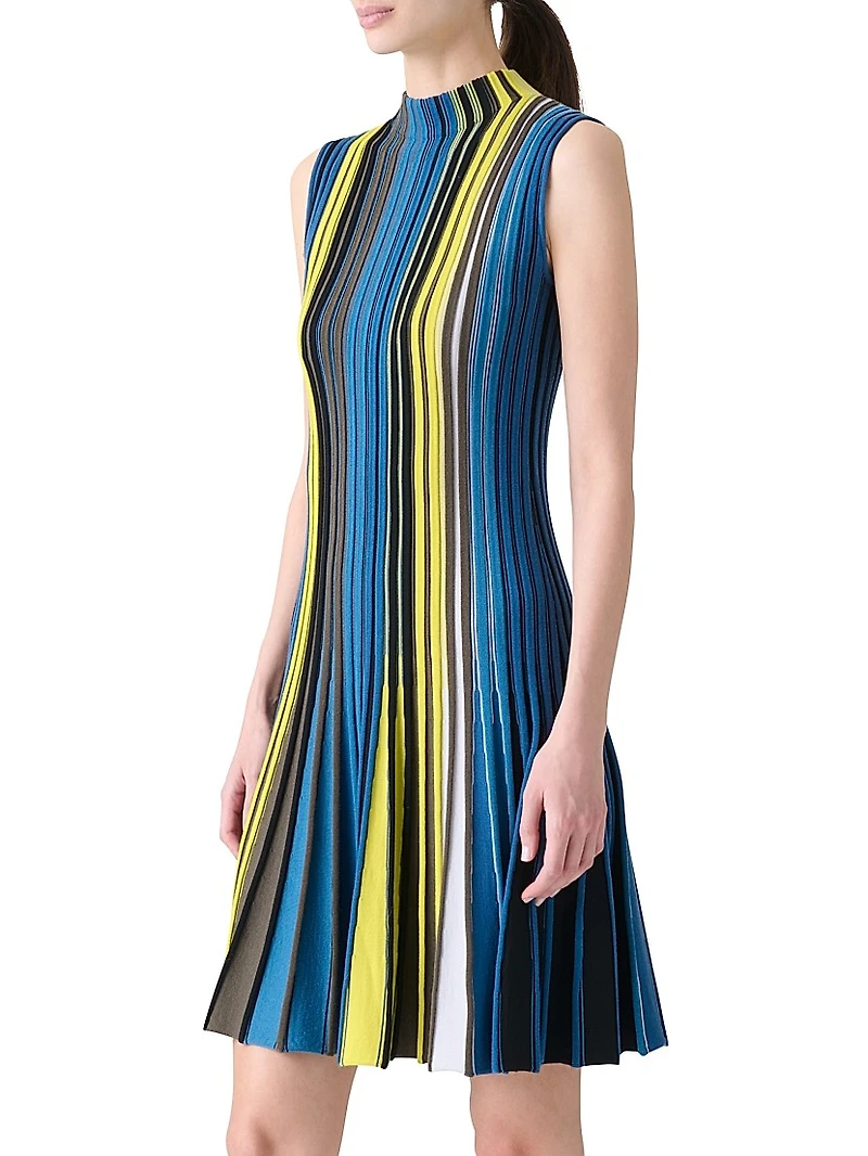 Striped Sleeveless Knit Dress