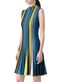 Striped Sleeveless Knit Dress