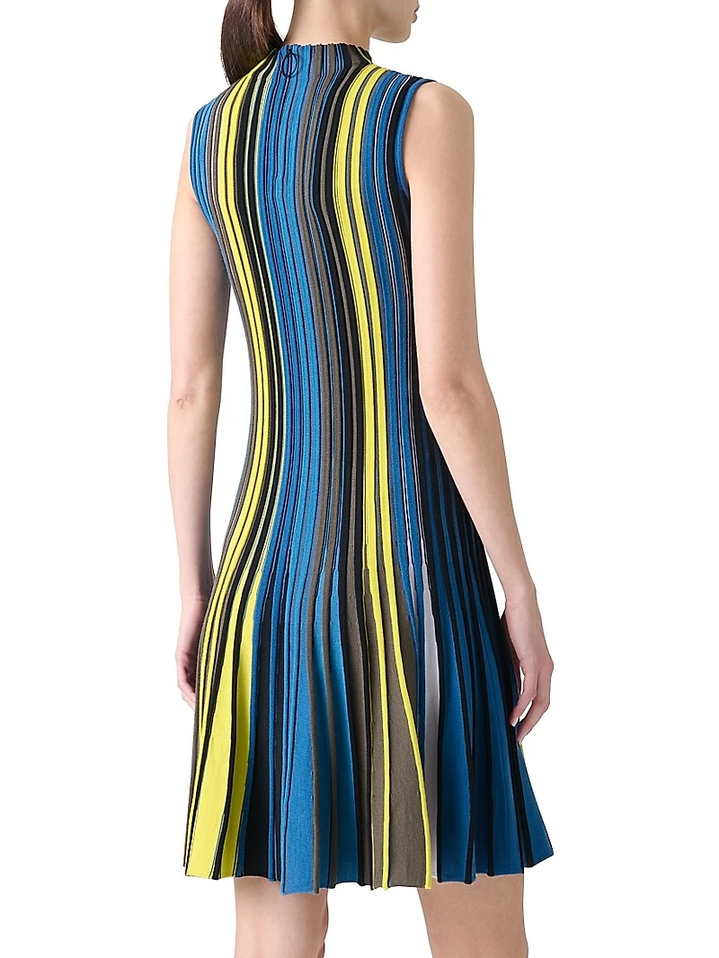 Striped Sleeveless Knit Dress