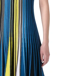 Striped Sleeveless Knit Dress