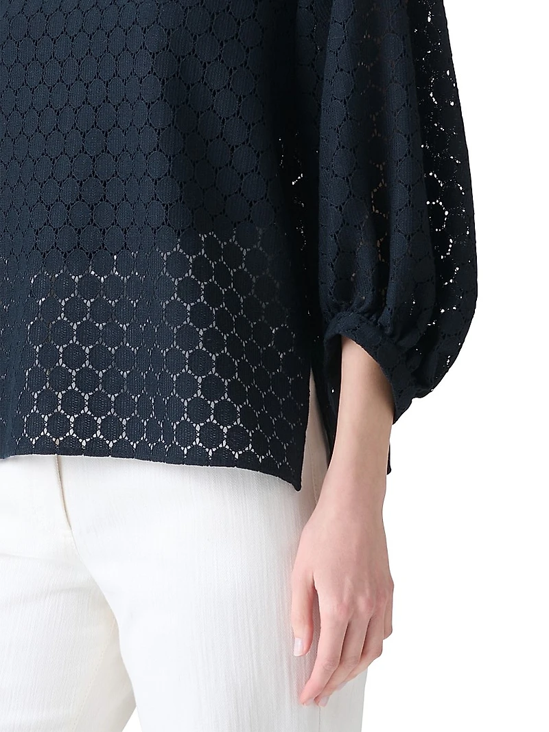 Dot Lace Blouse