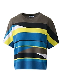 Colorblock Wool Sweater