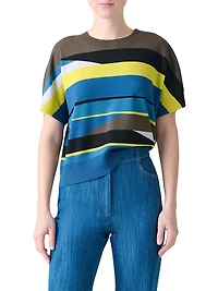 Colorblock Wool Sweater