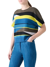 Colorblock Wool Sweater